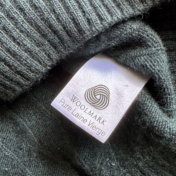 Lacoste Men's XL Woolmark Cable Knit Crewneck Sweater Dark Green - Picture 6 of 13